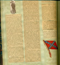 EXTRAORDINARY CONFEDERATE BIBLE FLAG OF CAPTAIN WILLIAM M. HARRIS OF VICKSBURG, MISSISSIPPI, WHO SERVED ON THE STAFF OF HIS BROTHER, GENERAL NATHANIEL H. HARRIS, IN HARRIS'S BRIGADE, WITH A LARGE SCRAPBOOK OF ASSOCIATED DOCUMENTS AND PHOTOS